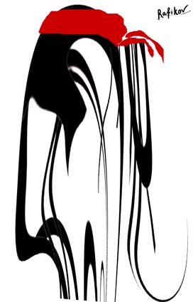 Portrait of one pirate.  