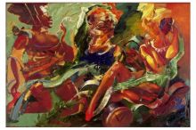 The big time of Tom Waits. Oil on canvas. ...