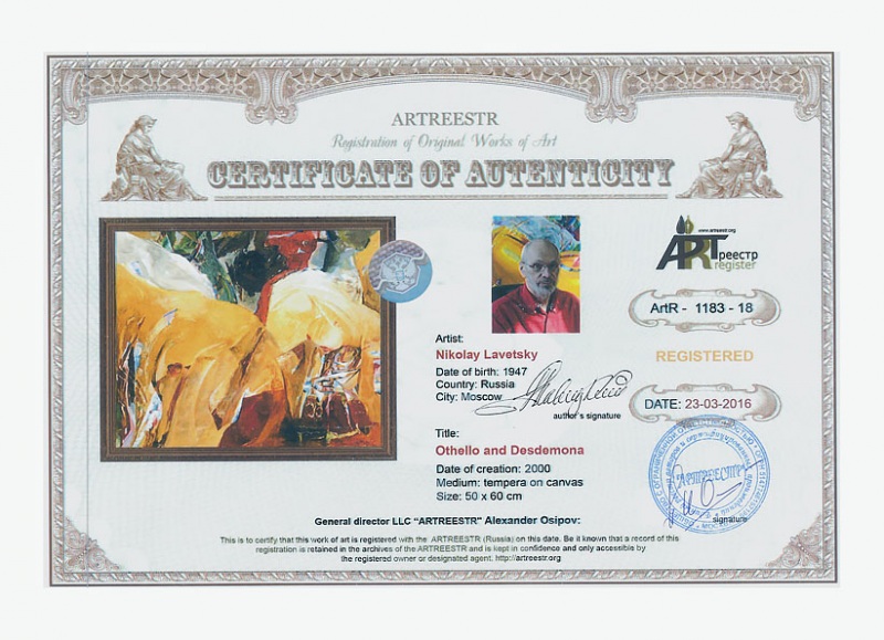 Othello and Desdemona